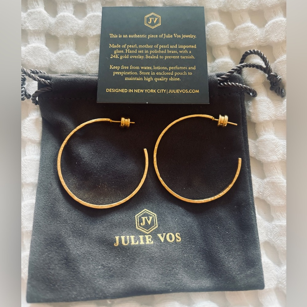 Julie Vos gold hoop earrings